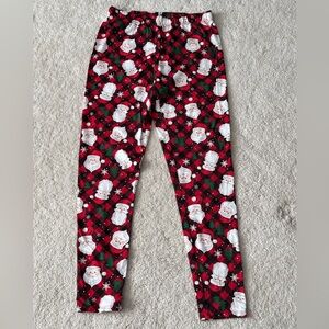 Festive Santa Print Leggings